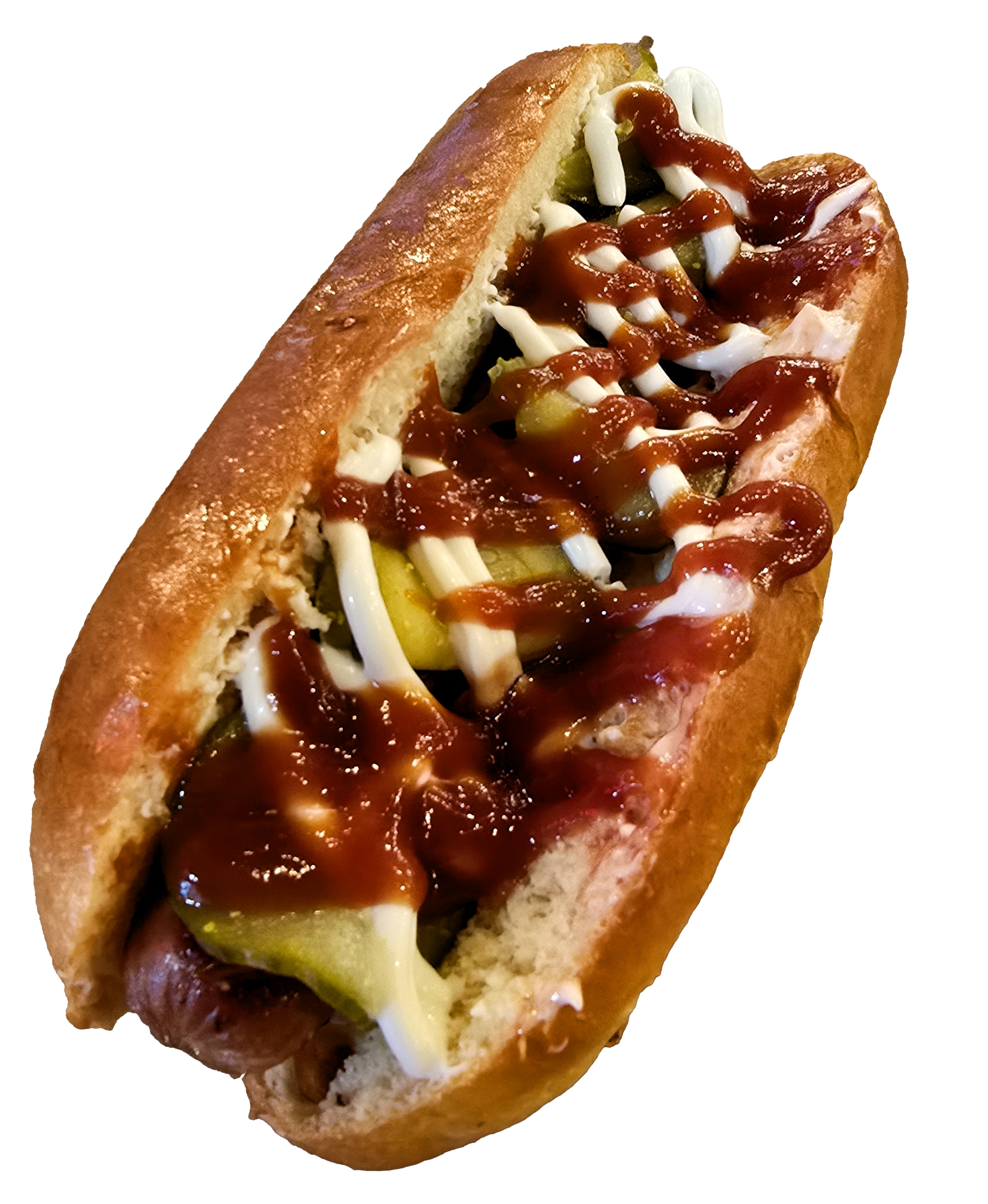 хотдог най-обикновен без фон