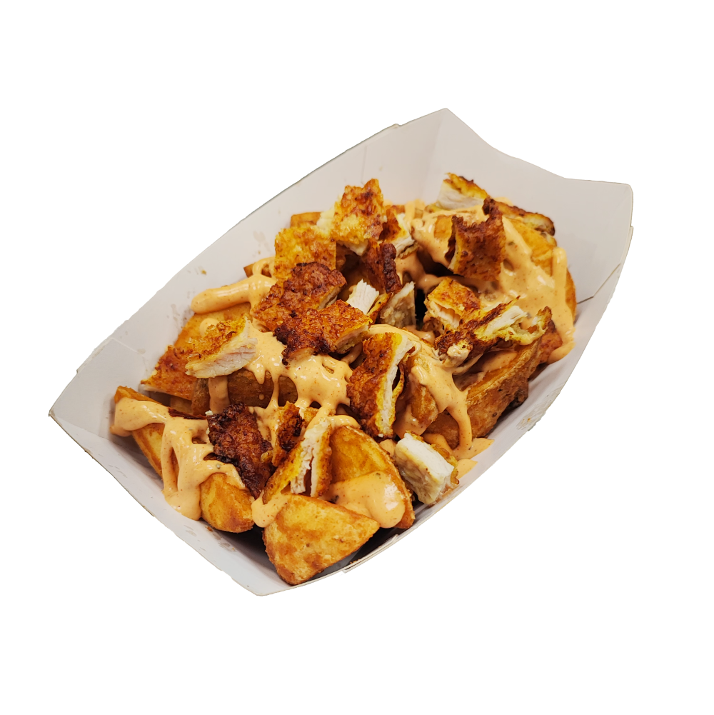 картофи Уеджис с пиле